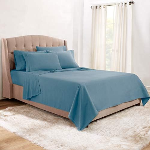 Clara Clark Twin XL Sheets, 5 Piece Set - Hotel Luxury Bed Sheets, Super Soft Bedding Set, Twin XL Size, Blue Heaven
