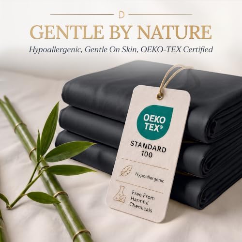DECOLURE 100% Viscose Derived from Bamboo Sheets King Size | 4 Pc Bed Set