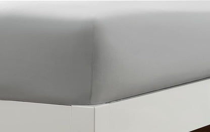 Clara Clark Bed Sheets, Premier 1800 Series 4 Piece Bed Sheet Set, Deep Pocket, Wrinkle, Fade, Stain Resistant, Luxury Soft Bedding Sheets & Pillowcases, Twin, Silver Gray