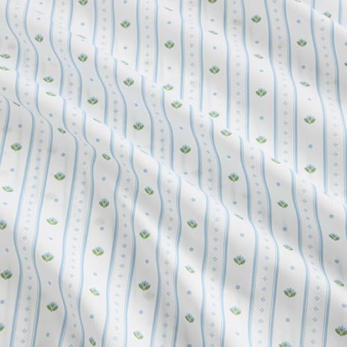 Martha Stewart - Twin Size Sheet Set with Fitted Sheet & Pillowcase