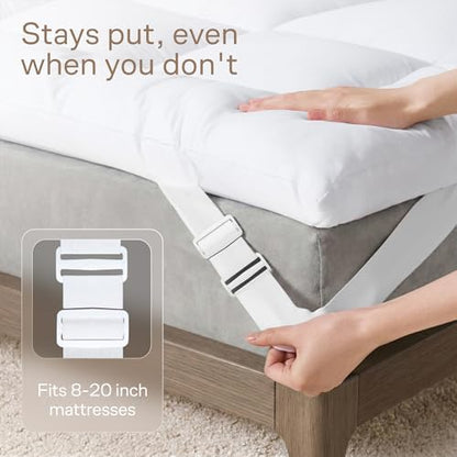 Ultra Soft & Cooling Mattress Topper - Queen Size