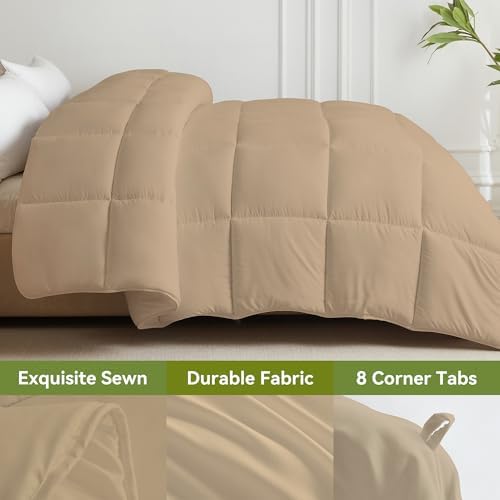 L LOVSOUL Queen Comforter Down Alternative Duvet Insert,90x90IN