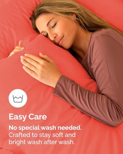 Standard Pillow Cases Set of 10 - Ultra Soft Pillowcase Covers - Coral