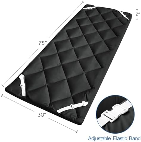 Cot Mattress Pad 30" X 75" Quilted Cot Pads for Camping