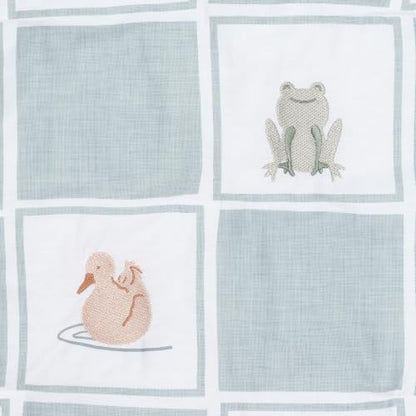 Lambs & Ivy Froggy & Friends Embroidered 3-Piece Baby Crib Bedding Set