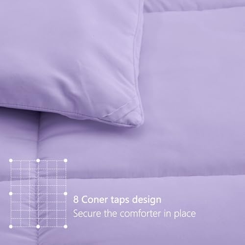 Queen Comforter, All Season Down Alternative Lavender Duvet Insert
