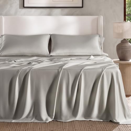 EverGrace Tencel™ Sheet Set, Breathable & Cooling, Cal.King, Fog Gray