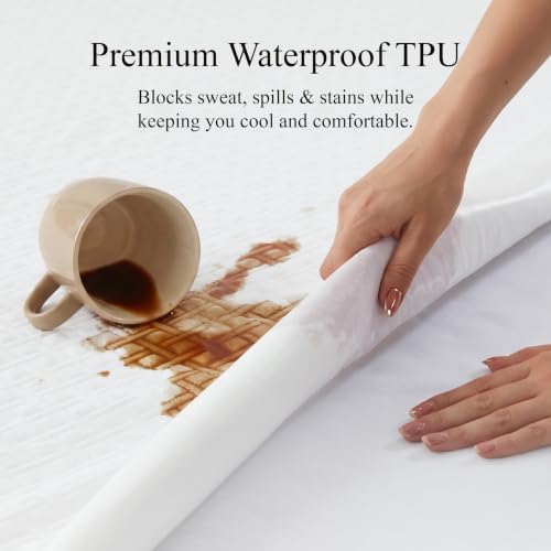 Twin XL Waterproof Mattress Protector for College Dorm Room Essentials