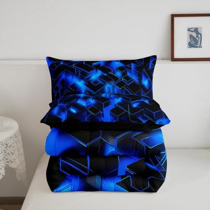Feelyou Honeycomb Hexagonal Comforter Set Toddler Size Kids Boys Girls