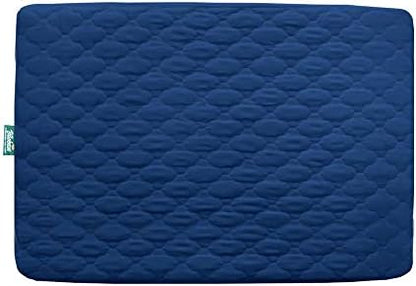 Pack and Play Mattress Protector Sheets Fitted Waterproof for Playard, Navy