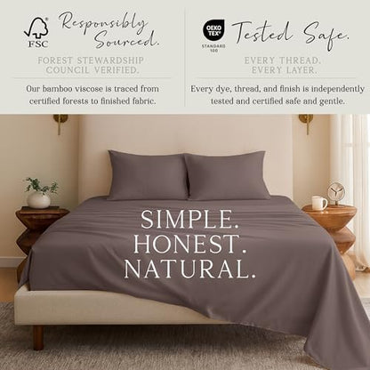 KARISSA MAE Luxury Bamboo Viscose Twin Size Sheet Set