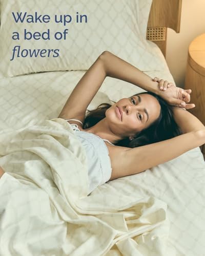 Full 4 Piece Floral Sheet Set - Soft, Breathable & Cooling - French Trellis