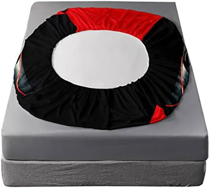 HOSIMA Gamepad Print Gaming Bedding Full,1 Fitted Sheet+2 Pillowcases.