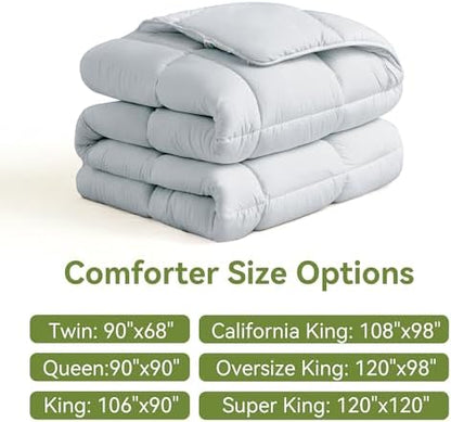 L LOVSOUL King Comforter Down Alternative Duvet Insert, 106x90IN