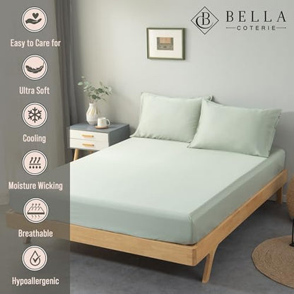 Bella Coterie Luxury Bamboo Viscose California King Size Fitted Sheet Only
