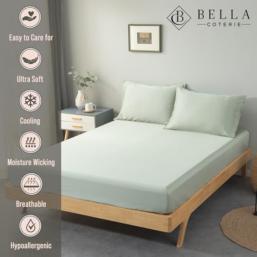 Bella Coterie | Luxury Bamboo Viscose Queen Size Fitted Sheet Only