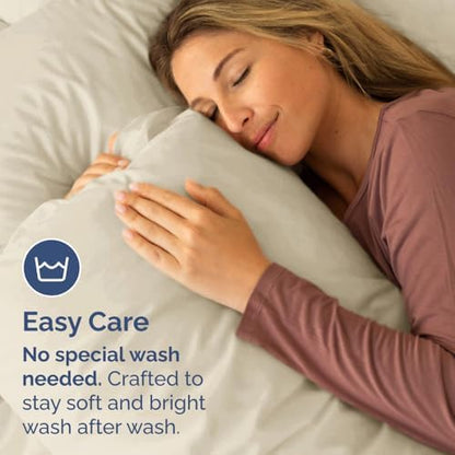 King Pillow Cases Set of 6 - Ultra Soft Cozy Pillowcase Covers - Wheat