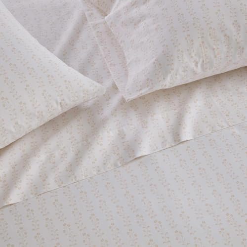 Martha Stewart - Twin Cotton Percale Sheet Set with Matching Pillowcase