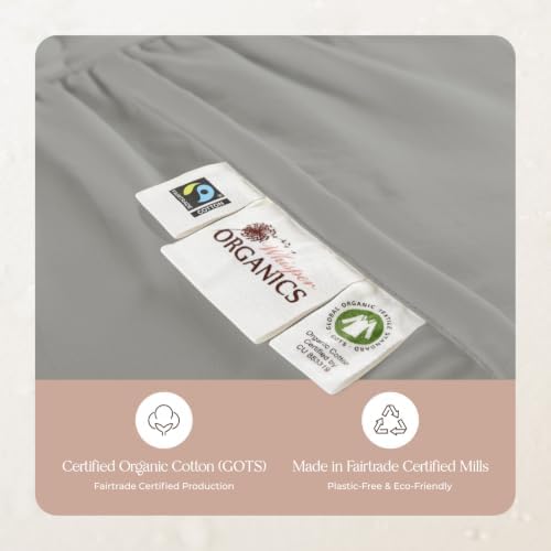 Whisper Organics 100% Cotton Organic Quilted Mattress Pad Protector