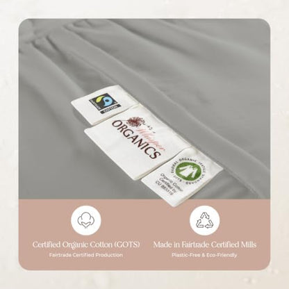 Whisper Organics 100% Cotton Organic Quilted Mattress Pad Protector