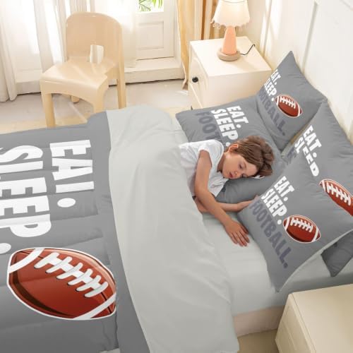 Erosebridal Football Queen Comforter Set with Sheets 7 Piece