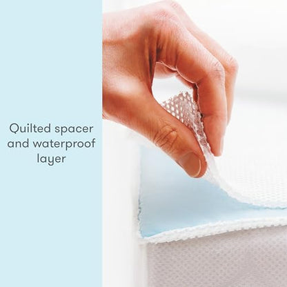 Newton Baby Waterproof Crib Mattress Pad, Breathable - 2 Pack