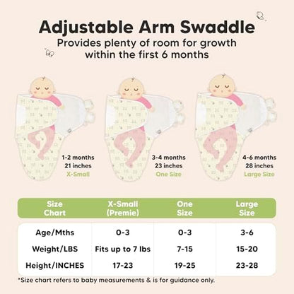 KeaBabies 3-Pack Organic Baby Swaddles for Newborns, Bumble Bear, 0-3M