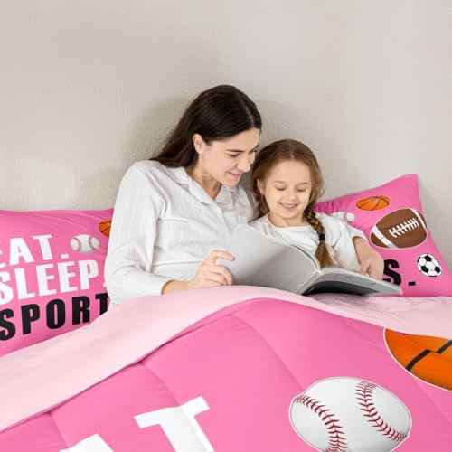 Feelyou Football Comforter Set Toddler Size for Kids Boys Girls