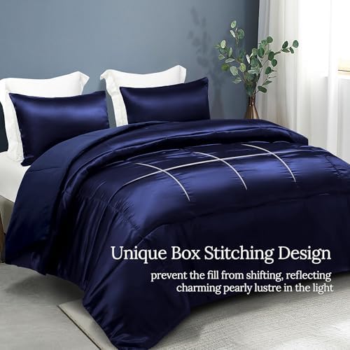 Whale Flotilla 3-Piece Reversible Silky Soft Breathable King Comforter Set