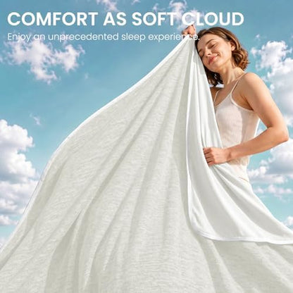 Topcee Cooling Blanket King Size 90"x108" for Hot Sleepers Summer Blanket