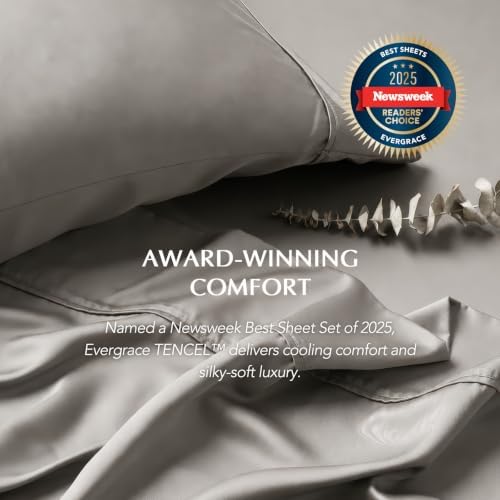 EverGrace Tencel™ Sheet Set, Breathable & Cooling, Full, Fog Gray