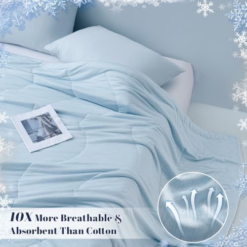 PHF Cooling Comforter, Rayon from Bamboo Soft Breathable Quilted Blanket