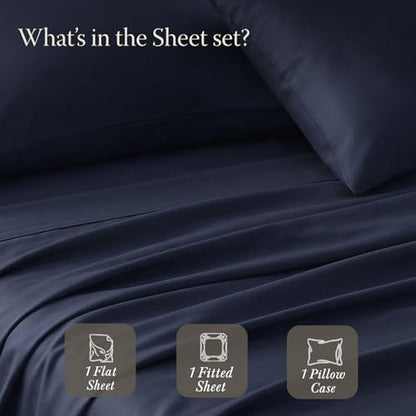 Threadmill 400 Thread Count Egyptian Cotton Twin XL Sheet Set, Sateen