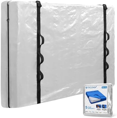 TICONN Mattress Bags for Moving, Heavy Duty Mattress Cover Storage Bag