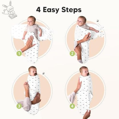 KeaBabies 3-Pack Organic Baby Swaddles for Newborns, Infant, Galaxy, 0-3M