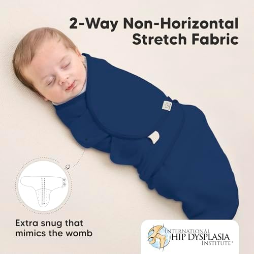 KeaBabies 3-Pack Organic Baby Swaddles for Newborns, Infant, Frost, 0-3M