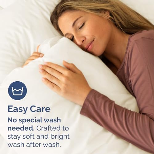 Queen Pillow Cases Set of 10 - Ultra Soft Pillowcase Covers - Off White