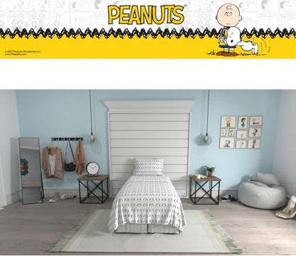 Peanuts Snoopy Bedding Super Soft Cozy Microfiber 3 Piece Twin Sheet Set, (Officially Licensed Product) By Franco