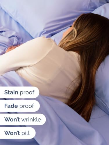 Extra Deep Pocket Twin XL Size Sheet Set - Breathable & Cooling - Lavender