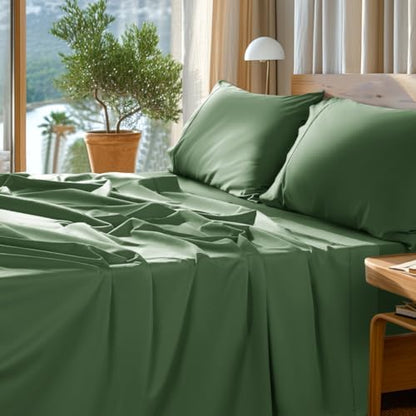 SONORO KATE 1000 Series 100% Egyptian Cotton Queen Sheet Set,4 Pieces