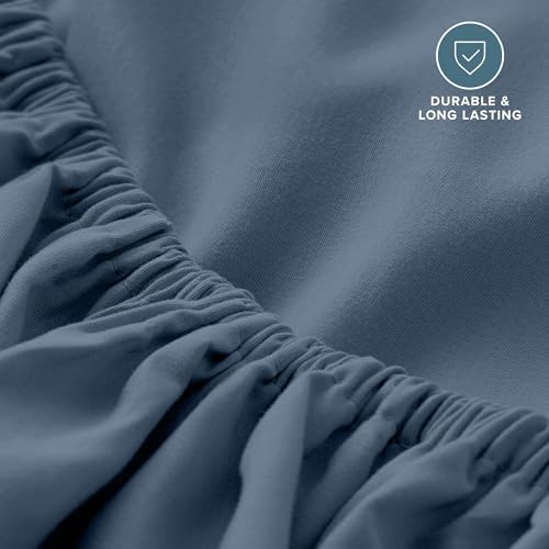 Bare Home Full Fitted Sheet - 1800 Ultra-Soft (Full, Bering Sea)