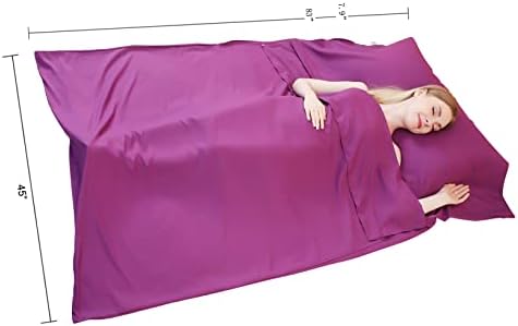 JITTY Sleeping Bag Liner 83"x45" for Travel Camping Hiking Home Hotel