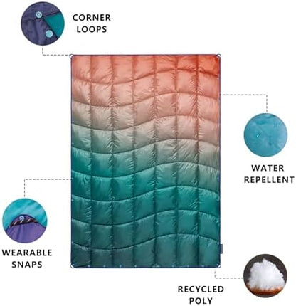 Camping Blanket Puffy Camp Blanket Large Outdoor Blanket