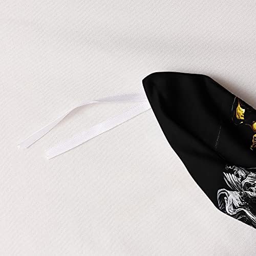 Modern Art Design Duvet Cover Set Full Size Black Golden Skull Comforter Covers Pillow Shams Black Background Bed Set Broken Statue Doce Bedding Sets