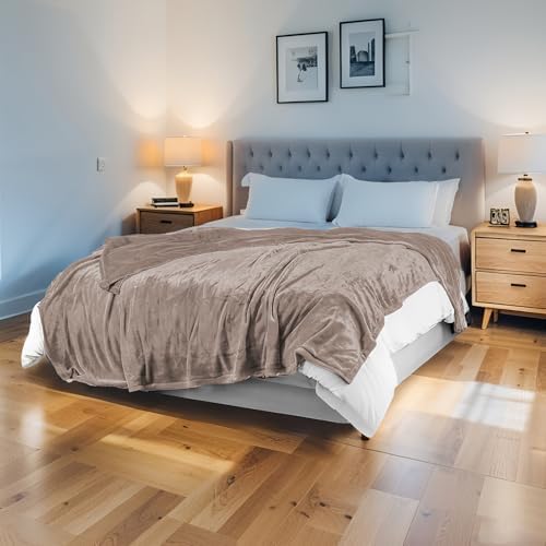 Electric Heated Blanket 62"x84" Twin Size, Linen