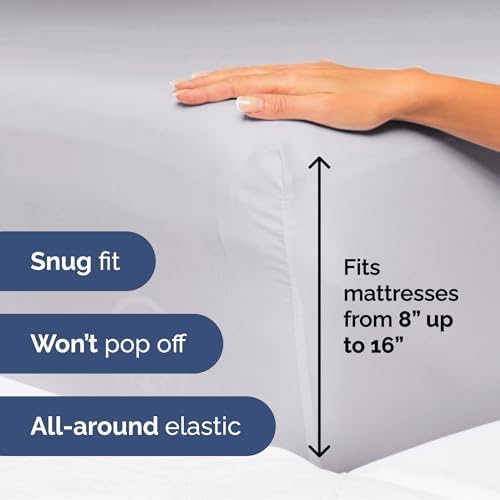 Full Size 4 Piece Sheet Set - Ultra Soft & Cooling Bed Sheets - Light Lilac