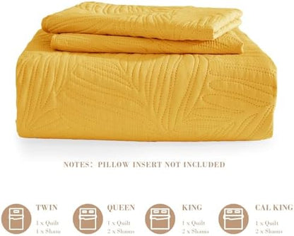 Exclusivo Mezcla Lightweight King Quilt Bedding Set, Soft Microfiber