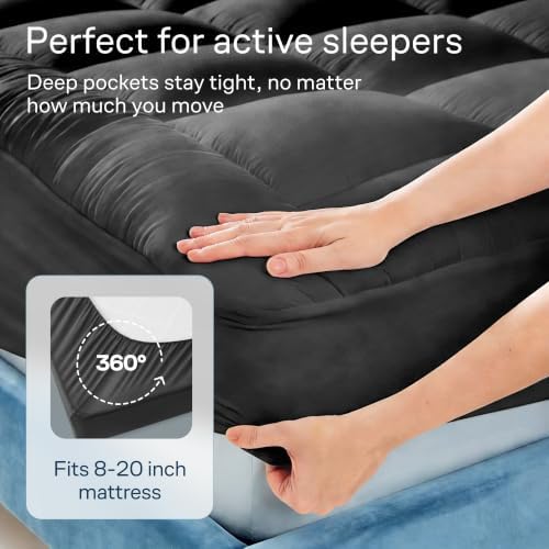 Niagara Sleep Solution 100% Cotton Top Twin Size Mattress Pad, Pillow Top