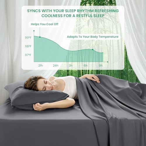 SONORO KATE 100% Viscose Derived from Bamboo_Sheets King Size,4PC