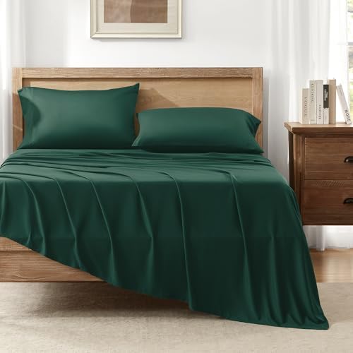 Andency California King Sheets Set 100% Viscose Derived from Bamboo